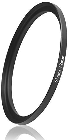 Ares Foto® Step Up Filteradapter Adapter Ring. CNC-gefrästes Aluminium. Kompatibel mit Objektiven Aller Hersteller: Canon Sony Nikon Fujifilm Olympus Pentax Leica Tamron Sigma (67mm – 72mm)