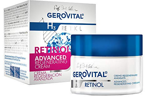 Gerovital Retinol - Advanced Regeneration Creme | 3% Retinol Molecular Film | Anti-Aging & Anti-Wrinkle | Für alle Hauttypen | Tages- und Nachtpflege | Reduziert Falten, Strafft & Regeneriert | 50 ml
