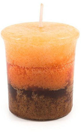 pajoma Votivkerze ''Zimt-Orange'' marmorierte Duftkerze zu Weihnachten, Brenndauer: circa 17 Stunden