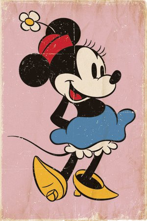 Minnie Mouse (Retro) Maxi-Poster der Grösse 61 x 91,5 cm