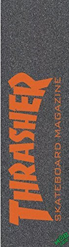 Thrasher Mob Skate Mag orange Einzelblatt Grip 9 x 33 Skaten Grip Tape von skateboardlink
