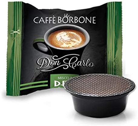 Caffè Borbone Lot de 200 capsules Don Carlo décaféïné, compatibles avec A Modo Mio