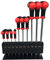 Höfftech 8045 Torx T Schraubendreher Satz Schraubenzieher T-Griff 10tlg., HT