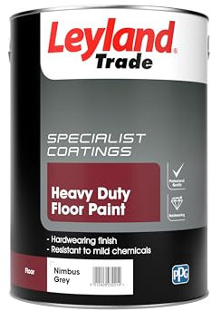 Leyland Trade Heavy Duty Floor Paint - Nimbus Grey 5L