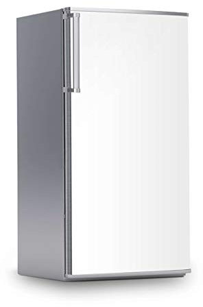 Kühlschrank Folie I Deko für Kühlschrankfront - Sticker Aufkleber selbstklebend I Wandtattoo Küche - Farbe: Weiß