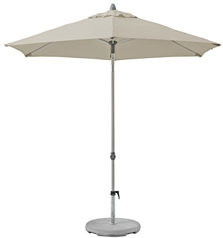 Suncomfort by Glatz Parasol Push-up Gris cassé 250 cm - Armature en Aluminium - Toile Polyester - 4,6 kg