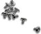 vhbw 10x Vis de rechange compatible avec iRobot Roomba 540, 550, 555, 560, 562, 563, 564, 565 aspirateur robot - Lot de vis pour brosses latérales