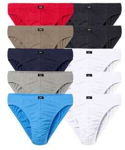 H.I.S Herren Herren Slips mit bequemer Passform aus elastischer Baumwolle Komfortbund, Baumwoll-Mix: Elastisch & formstabil, Figurbetonter Schnitt