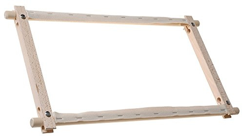 Elbesee 2H18R | Polished Hardwood Rotating 18in Tapestry/Embroidery Frame