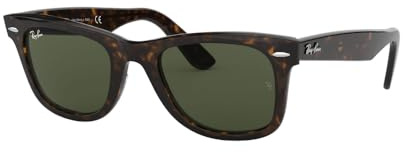 Ray-Ban RB2140 902 50mm Wayfarers, Tortoise/Crystal Green, Size One Size