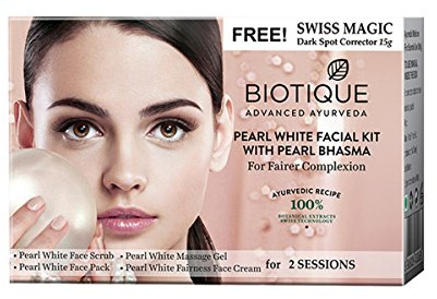 Biotique Pearl White Facial Kit for Fairer Complexion by Biotique