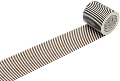 Casa Deco Washi Masking Tape Klebeband MT, 50 mm, 4 Stück, braun