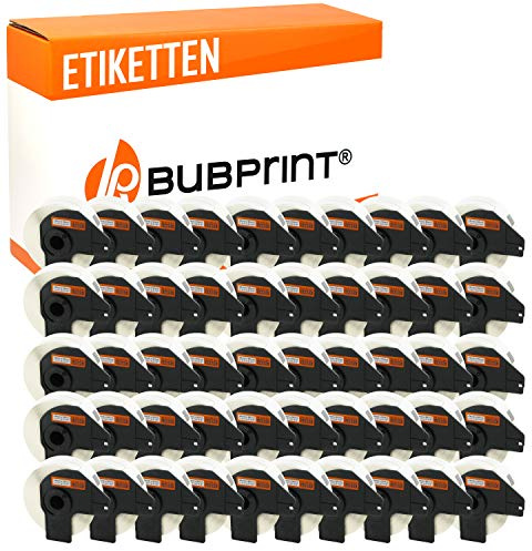 Bubprint 50 Etiketten kompatibel mit Brother DK-11201 | Passend für P-Touch QL1050 QL1060N QL500BW QL550 QL560 QL570 QL580N QL700 QL710W QL720NW QL810W