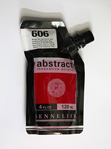 Sennelier Abstract Innovative Acrylic Artist Paint Pouch 120ml (606 Cadmium Red Deep Hue)