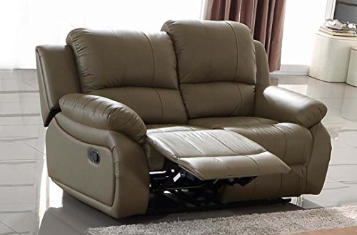 Mapo Möbel Voll-Leder Fernsehsofa Relaxsofa 2-Sitzer 5129-2-1106