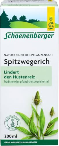 Schoenenberger Spitzwegerich,Naturreiner Heilpflanzensaft bio (2 x 200 ml)