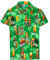 REDSTAR Mens Hawaiian Shirt Short Sleeve STAG Beach Holiday Beer Bottle Design Fancy Dress Hawaii (Medium, Green)