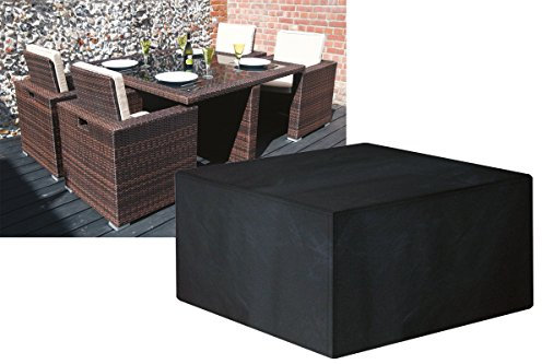 (W1638-Garland) Protection Cover For 4 Seater Large Cube Set. 135cmW x 135cmL x 71cmH