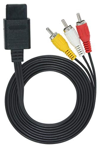 OSTENT AV Audio Video A/V TV Cable Cord pour Nintendo 64 N64 GAMECUBE NGC SNES SFC