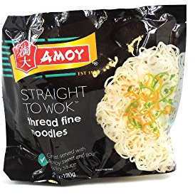 Amoy - Straight to Wok - Thread Fine Noodles - 2 x 150g (Case 6)