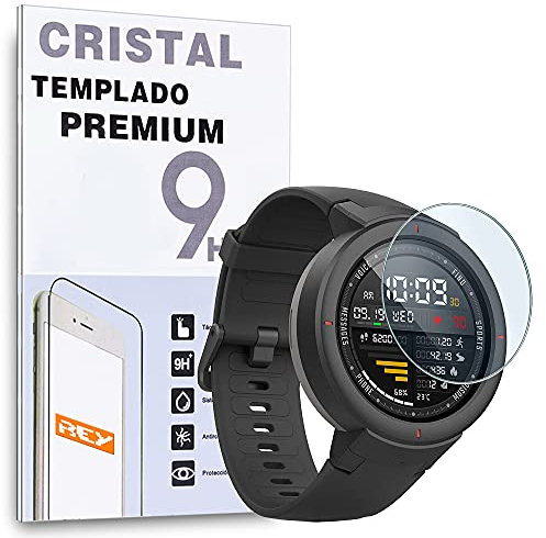 REY Protector de Pantalla para Universal 37mm, Cristal Vidrio Templado Premium, Smart Watch ¡¡¡ Medir Antes de Comprar !!!