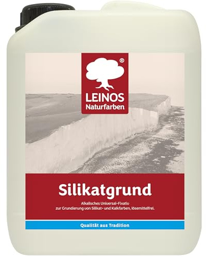 LEINOS Silikatgrund 621 | Universal-Fixativ & Grundierung für Silikat- & Kalkfarben | Farblos, hoch wasserdampfdurchlässig, lösemittelfrei | 10 Liter | von LEINOS