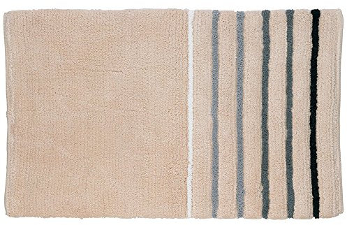 Kela Badematte Ladessa 100x60cm aus Baumwolle in beige, 60 x 100 x 0.8 cm