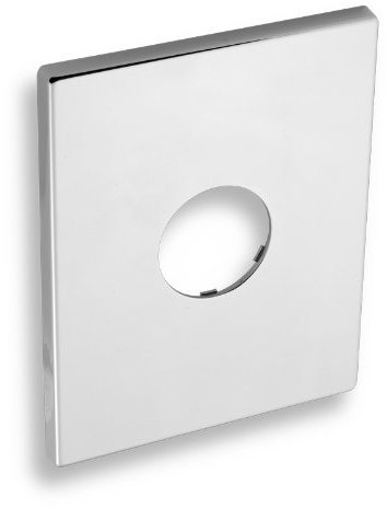 Abdeckplatte für Duscharmaturen-Wandabdeckplatte-Chrom-Modell: KRYT 0050C DECKEL FÜR MONTAGEBOX DESIGN:Rechteckig Passend für alle gängigen Armaturen in der Dusche