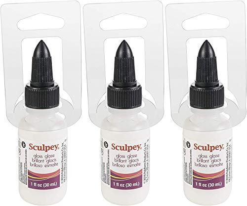 Bulk Buy: Polyform Sculpey Glaze 1 Ounce-Glossy (3-Pack)
