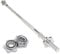 Body Revolution Barbell Bar - 1.4m Weight Lifting Bar for 1 Inch Standard Weights Plates - Barbell for Bench Press, Curls, Deadlift and Powerlifting Spinlock or Spring Collar