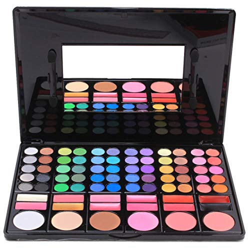 FantasyDay Profi Lidschatten Palette Make-up Sets Kosmetik Makeup Kit - 78 Farben Hochpigmentierte Warme Natürliche Augenschatten Eyeshadow mit Lippenstift Concealer und Rouge #3
