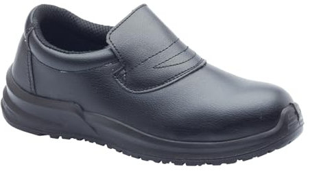 Blackrock Slip-On Safety Shoes, Mens Womens Steel Toe Cap, Chef, Nursing, Orthopedic, Non-Slip Work Shoes, Work Utility Footwear, Hygiene, Catering, Kitchen Anti-Slip - Size 3