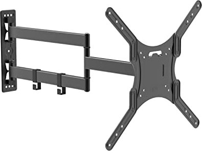Mount Plus MP-L28-400 Long Arm Full Motion TV Wall Bracket with 28 inch Extension Articulating Arm | Fits Screen Sizes 23 to 55 Inch | VESA 400x400mm Compatible (28 Extension 19 to 55 TV)