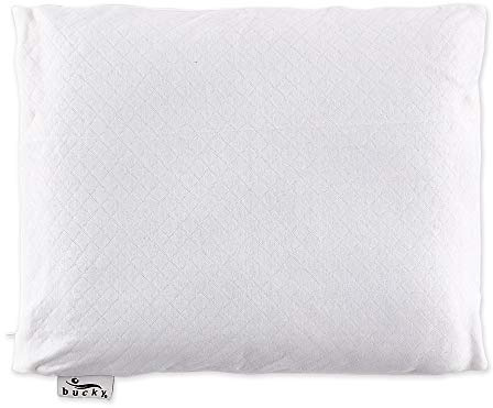 Bucky Natural Bedding Collection, Buckwheat/Millet Filled Duo Pillow, 14x11, White