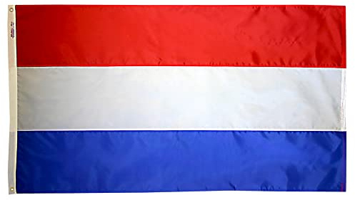 Annin Flagmakers Modell 195990 Niederlande Flagge, USA, hergestellt nach Offiziellen Design-Spezifikationen der Vereinten Nationen, 90 x 150 cm, Mehrfarbig