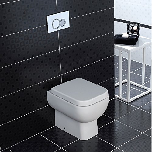 RAK Series 600 White Back to Wall BTW WC Pan Toilet with Soft Close Seat