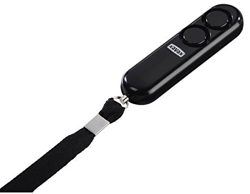 Xavax Taschenalarm Midi2, Mobile Alarmanlage für Handtasche oder Schlüsselbund mit LED Taschenlampe und Trageschlaufe, extra laut (115 dB)