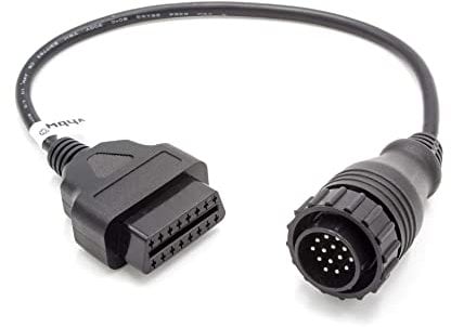vhbw OBD Adapter 14Pin-OBD1 auf OBD2 kompatibel mit Mercedes Vito, Sprinter, Volkswagen LT - 30 cm