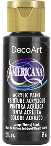 DecoArt Americana 2 Oz Pozi Peinture Acrylique 59 ML, Lamp Ebony Noir