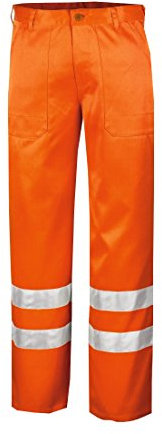 teXXor Warnschutz-Bundhose Quebec Arbeitshose mit Reflexstreifen, größe 46, orange, 4305