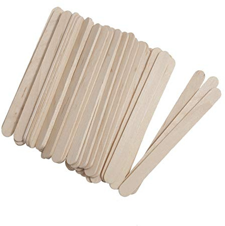 Trimits Home School Craft Wood Lolly Pop Sticks, 11cm x 10mm, Natural, Pack of 100