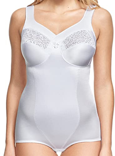 SUSA Korselett ohne Bügel Classics I Korselett Damen I Shapewear Damen stark formend I Mieder I Body mit Häkchenverschluss Formt Taille, Bauch & Po