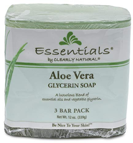 Clearly Natural Glycerine Bar Soap, Aloe Vera, 12 oz, 3 Count