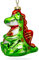 SIKORA BS211 Drache Christbaumschmuck Glas Figur Weihnachtsbaum Anhänger