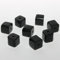 perlenundmehr Glasperle Würfel glatt schwarz (15076) 8x8mm 20Stk.