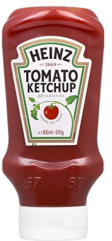 Heinz - Tomato Ketchup - lot de 2 bouteilles tête en bas de 570 g
