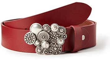 MGM Damen Gürtel Coin 950 - A1669, Gr. 90, Rot (Dkl.Rot 03)