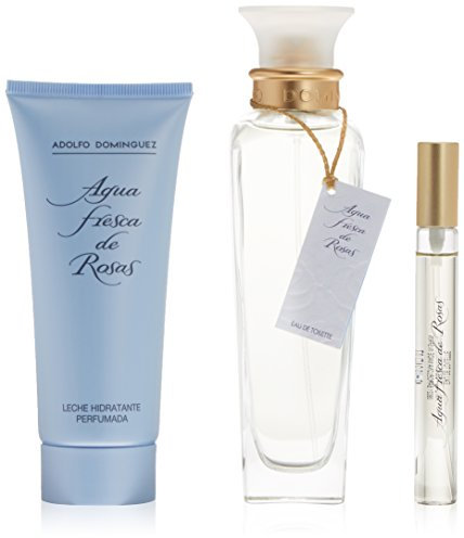 Adolfo Dominguez Agua Fresca Rosas Eau De Toilette 120Ml Vapo. + Bodymilk 100Ml + Eau De Perfume 10Ml Vapo.