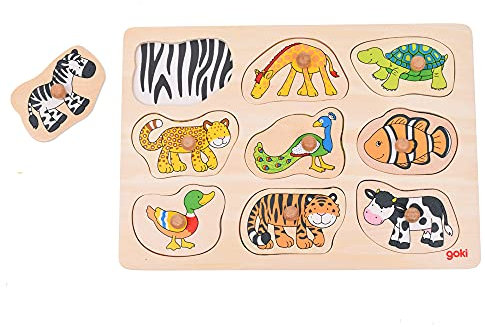 Goki 57585 - Steckpuzzle - was gehört zu WEM?