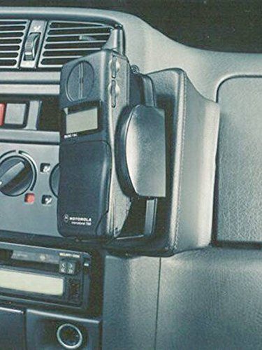 KUDA Handyhalterung passend für FIAT Ducato & Citroen Jumper & Peugeot Boxer ab 1995 bis 2002 - Telefonkonsole für Smartphones, Handys, Navi und mehr – Kunstlederkonsole, schwarz, 078025
